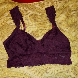 🥊Aerie Burgundy bralette sz Sm